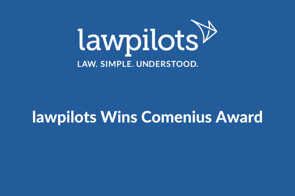 lawpilots wins comenius award